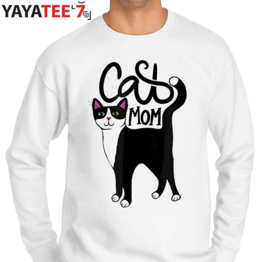 Best Gifts For Cat Lovers Cute Cat Mothers Day Gifts Tuxedo Cat Mom T-Shirt Sweater