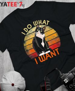 Best Gifts For Cat Lovers Do What I Want Cat Mothers Day Gifts Tuxedo Cat Mom Funny Graphic Retro T-Shirt