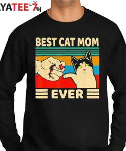 Best Gifts For Cat Lovers Vintage Best Cat Mom Ever Cat Mothers Day Gifts Women T-Shirt Sweater