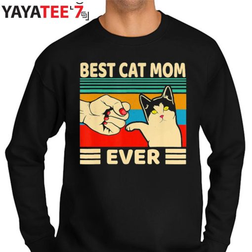 Best Gifts For Cat Lovers Vintage Best Cat Mom Ever Cat Mothers Day Gifts Women T-Shirt Sweater