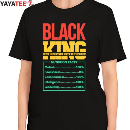 Black Dad Nutrition Facts Juneteenth King African American Black History Month Shirt Women's T-Shirt