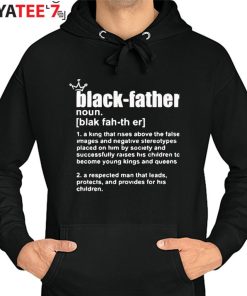 Black Father Definition Black Dad African American Afro Black King Shirt Hoodie