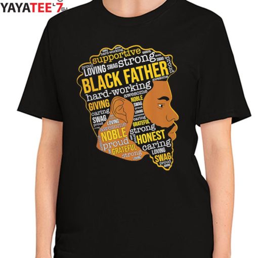 Black Father King Black Dad Afro African Man Black History Month Father’s Day Gift Shirt Women's T-Shirt