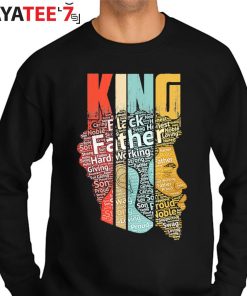 Black Father King Black Dad Strong Black King African American Afro Shirt Sweater