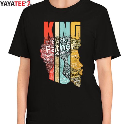 Black Father King Black Dad Strong Black King African American Afro Shirt Women's T-Shirt