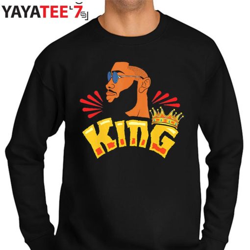 Black King Black Dad Husband Melanin Father African American Melanin Men Shirt Sweater