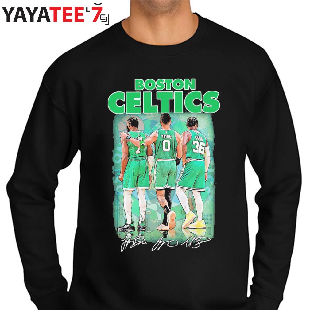 LONG SLEEVE BLACK Celtics Jayson Tatum Jaylen Brown 2022 T-shirt