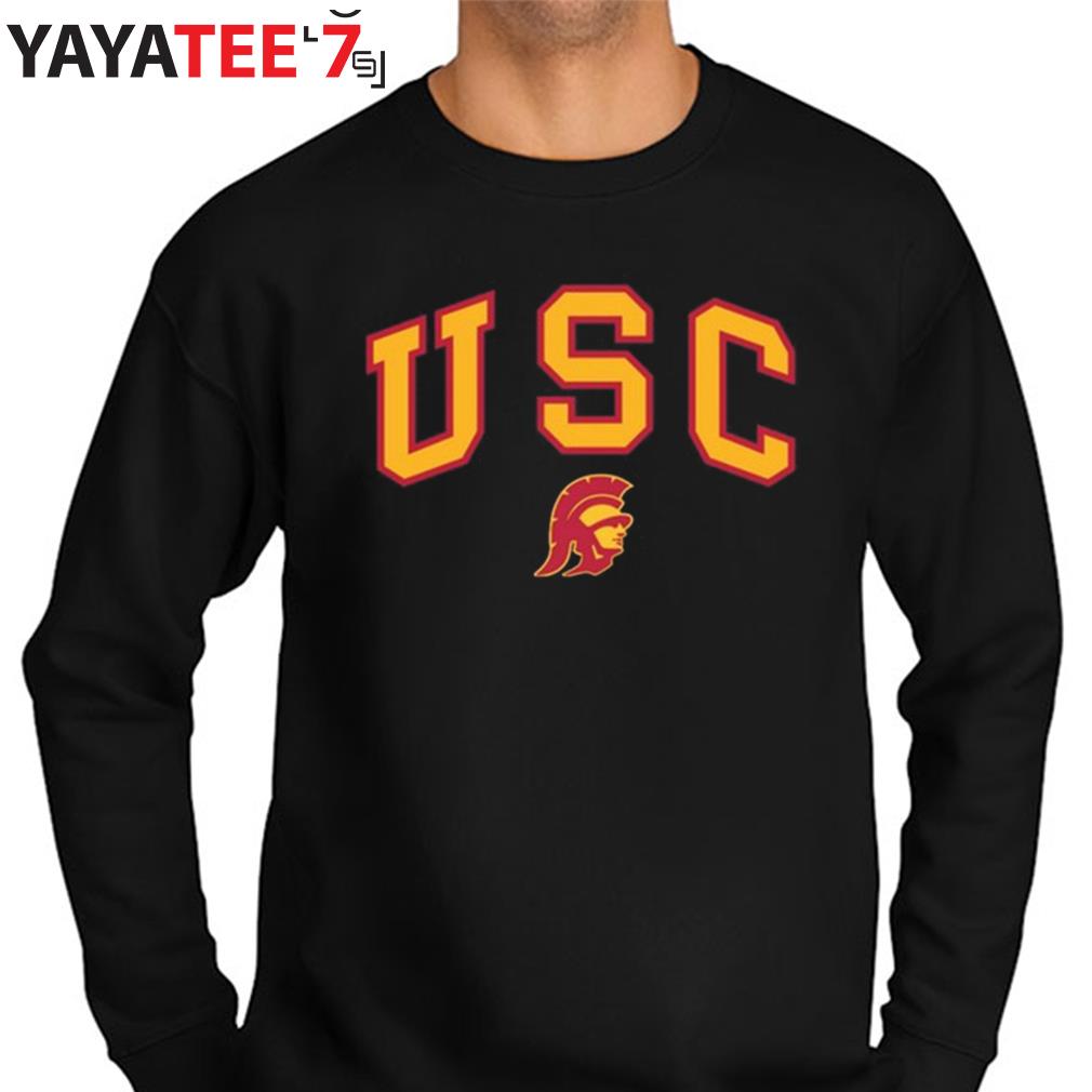 Men's Champion Cardinal USC Trojans Alumni Logo Long Sleeve T-Shirt