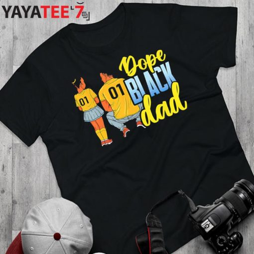 Dope Black Dad Melanin Father Daughter African American Shirt Father’s Day Gift