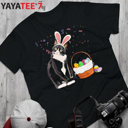Easter Day Best Gifts For Cat Lovers Cat Bunny Ears Cat Mothers Day Gifts Women T-Shirt