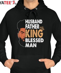 Husband Father King Blessed Man Black Dad African American Father’s Day Gift Hoodie