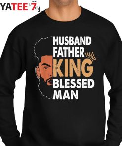 Husband Father King Blessed Man Black Dad African American Father’s Day Gift Sweater