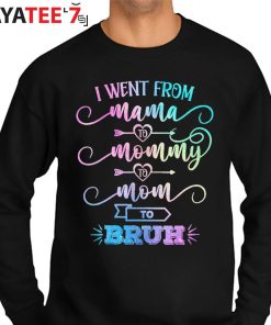I Went From Mama Mommy Mom Bruh Shirt Sweater