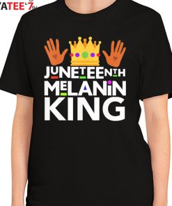 Juneteenth Melanin King Black Dad Black History Month African American Shirt Women's T-Shirt