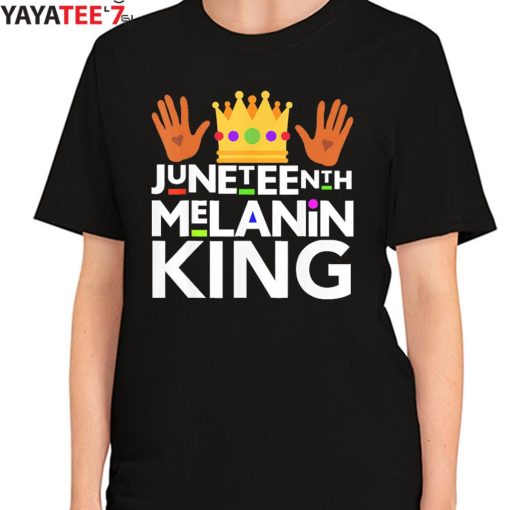 Juneteenth Melanin King Black Dad Black History Month African American Shirt Women's T-Shirt