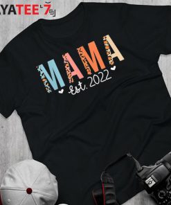 Mama Est 2022 T-Shirt New Mom Proud Mom Leopard First Time Mom