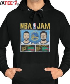 NBA Jam Warriors Curry and Thompson T-Shirt from Homage. | Royal Blue | Vintage Apparel from Homage.