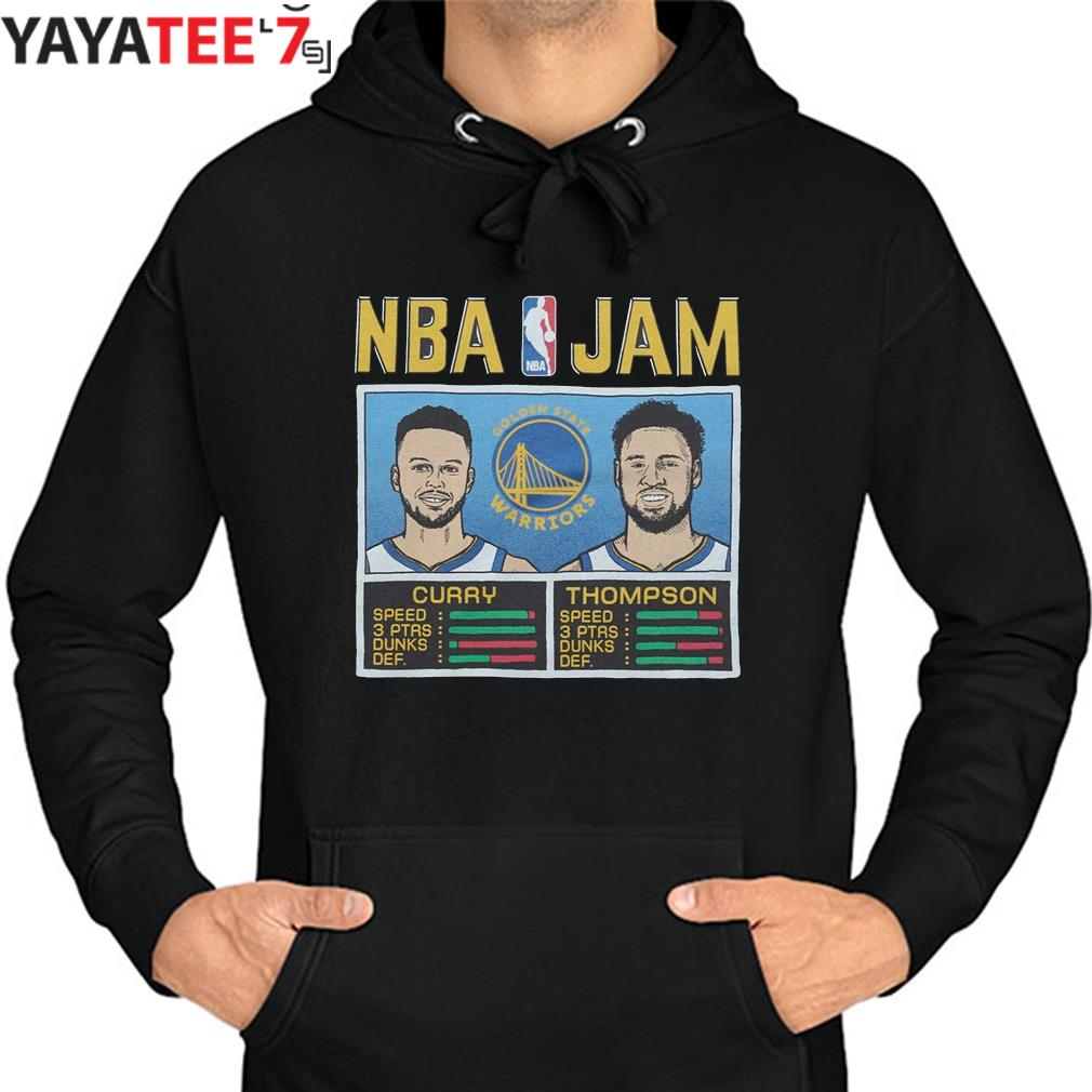 Golden State Warriors Stephen Curry Klay Thompson NBA JAM T-shirt