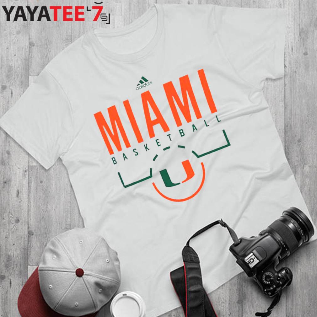 Women's Adidas White Miami Hurricanes Bench T-Shirt