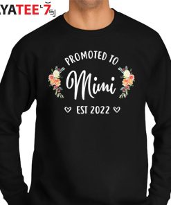 Promoted To Mimi 2022 T-Shirt New Mom Mimi To Be Mothers Day Gift Sweater