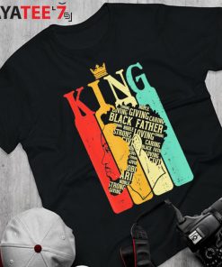 Retro King Black Dad Black History Month African American Shirt