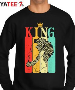 Retro King Black Dad Black History Month African American Shirt Sweater