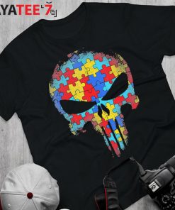 Skull Autism Awareness Shirt Hoodie Autism Puzzle Piece Support Autism Awareness