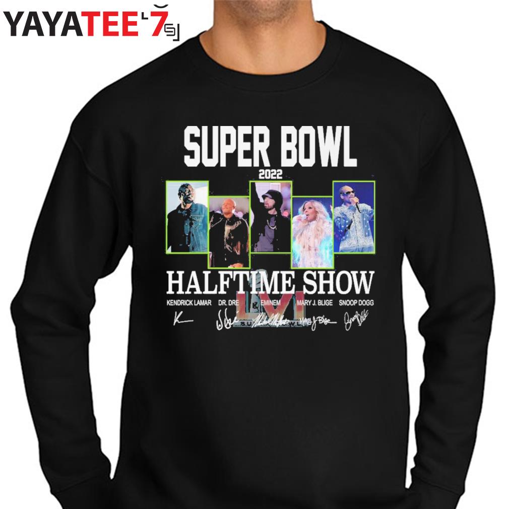 Super Bowl 2022 Halftime Show Kendrick Lamar and Dr.Dre and Eminem  Signatures Shirt, hoodie, sweater, long sleeve and tank top