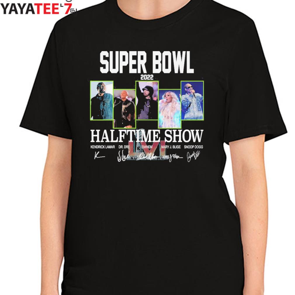 Super Bowl 2022 Halftime Show Kendrick Lamar and Dr.Dre and Eminem  Signatures Shirt, hoodie, sweater, long sleeve and tank top