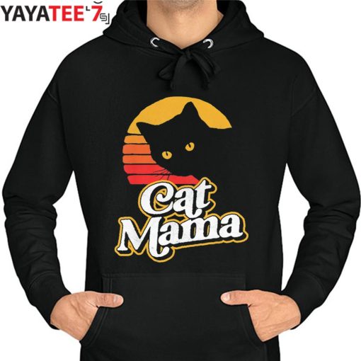 Vintage Cat Mama Best Gifts For Cat Lovers Cat Mothers Day Gifts Cat Retro Distressed T-Shirt Hoodie