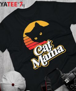 Vintage Cat Mama Best Gifts For Cat Lovers Cat Mothers Day Gifts Cat Retro Distressed T-Shirt