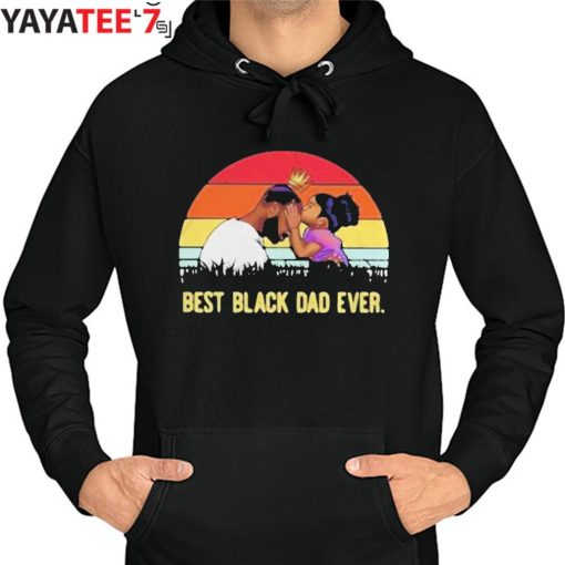 Vintage Sunset Best Black Dad Ever Shirt Father’s Day Gift Hoodie