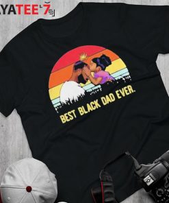 Vintage Sunset Best Black Dad Ever Shirt Father’s Day Gift