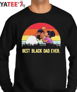 Vintage Sunset Best Black Dad Ever Shirt Father’s Day Gift Sweater