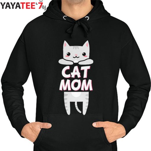 Womens Best Gifts For Cat Lovers Cat Mom Kawaii Cat Mothers Day Gifts Grey Tabby Kitty T-Shirt Hoodie