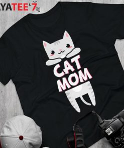 Womens Best Gifts For Cat Lovers Cat Mom Kawaii Cat Mothers Day Gifts Grey Tabby Kitty T-Shirt