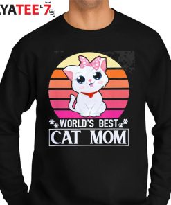 World’s Best Cat Mom Best Gifts For Cat Lovers Funny Cat Lovers T-s Sweater