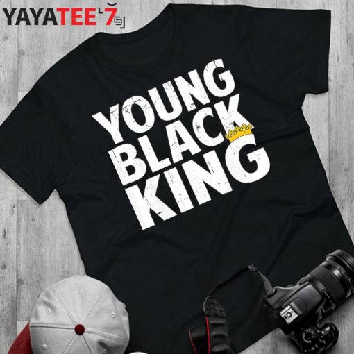 Young Black King Black Dad Afro African American Black History Month Shirt