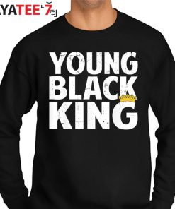 Young Black King Black Dad Afro African American Black History Month Shirt Sweater
