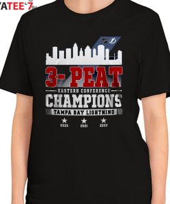 3 Peat Eastern Conference Champions Tampa Bay Lightning 2020 2021 2022 Shirt