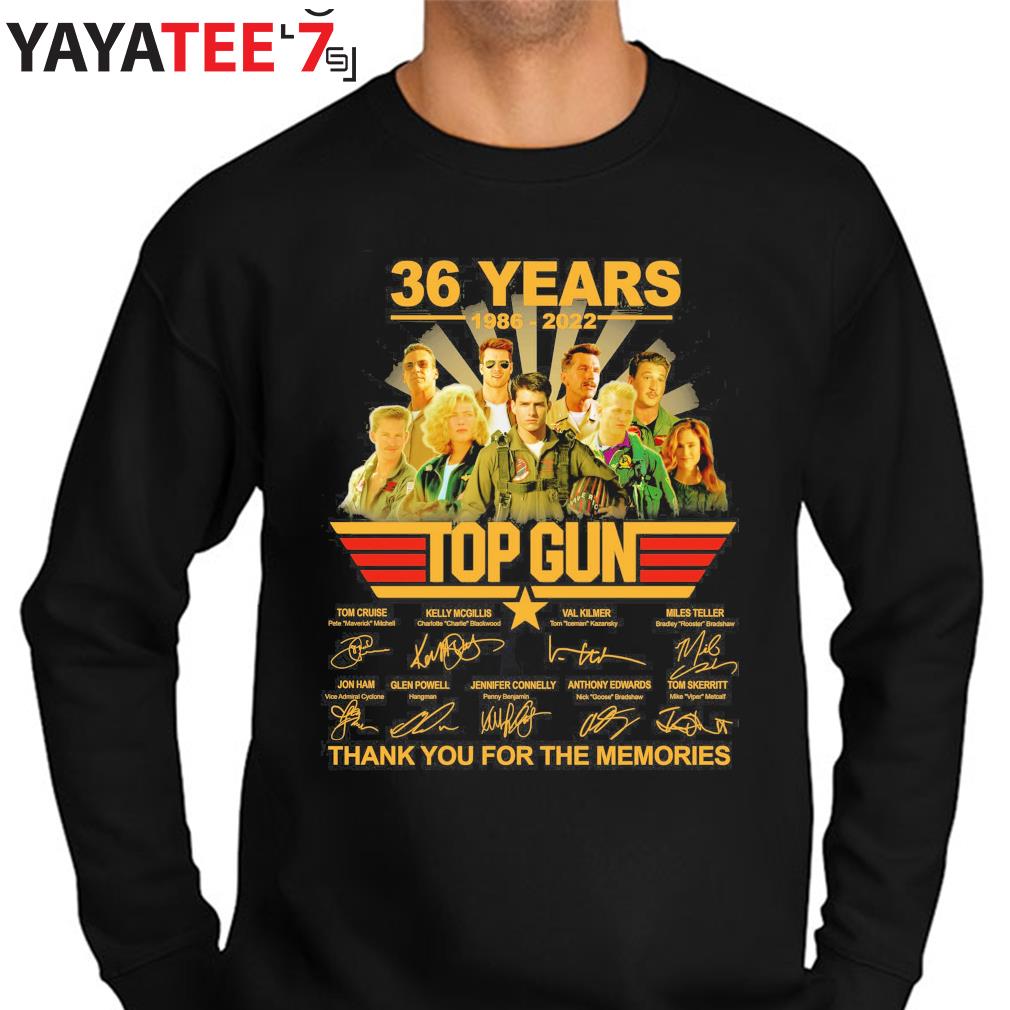 Top Gun 2 1986 2022 36 Years Thank You For The Memories Signature