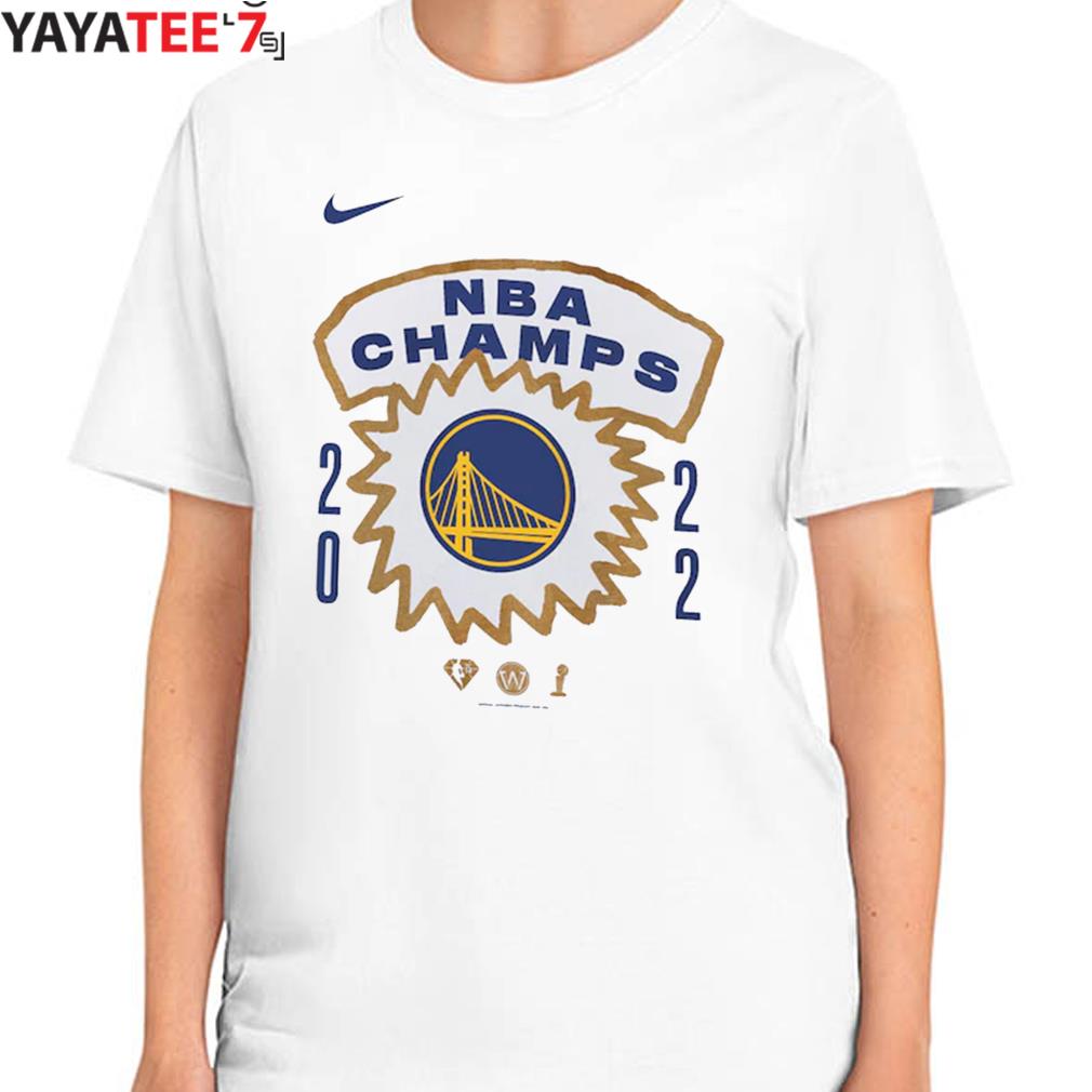 Men's Nike White Golden State Warriors 2022 NBA Finals Champions Roster T- Shirt