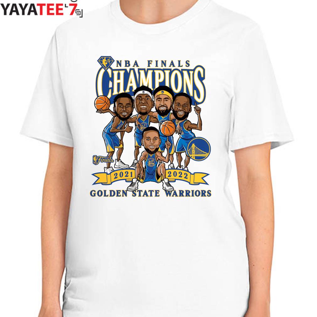 Youth Nike White Golden State Warriors 2018 NBA Finals Champions Roster  T-Shirt