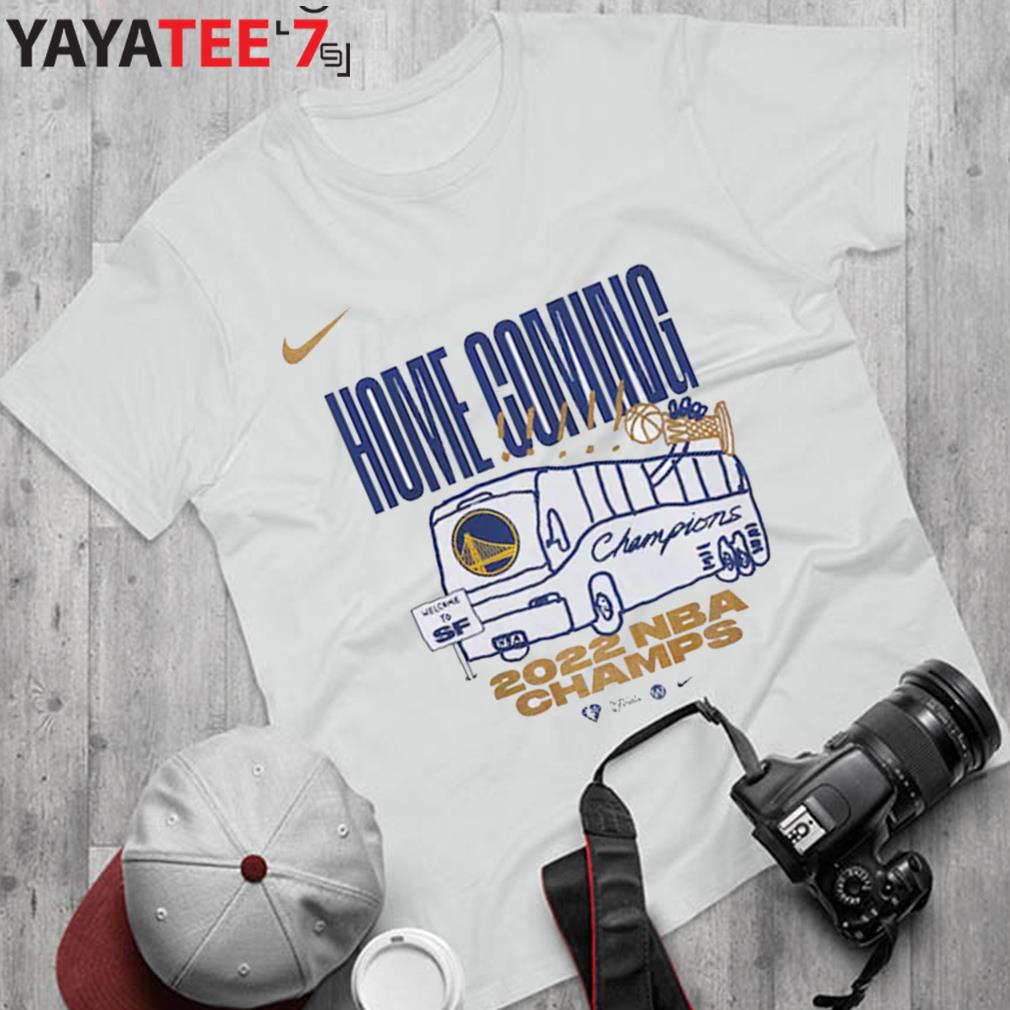Men's Nike White Golden State Warriors 2022 NBA Finals Champions  Celebration Parade T-Shirt
