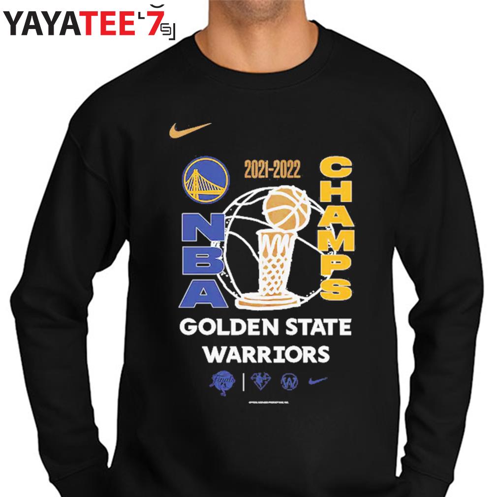 NIKE Golden State Warriors Men'S Nba Long-Sleeve T-Shirt Black