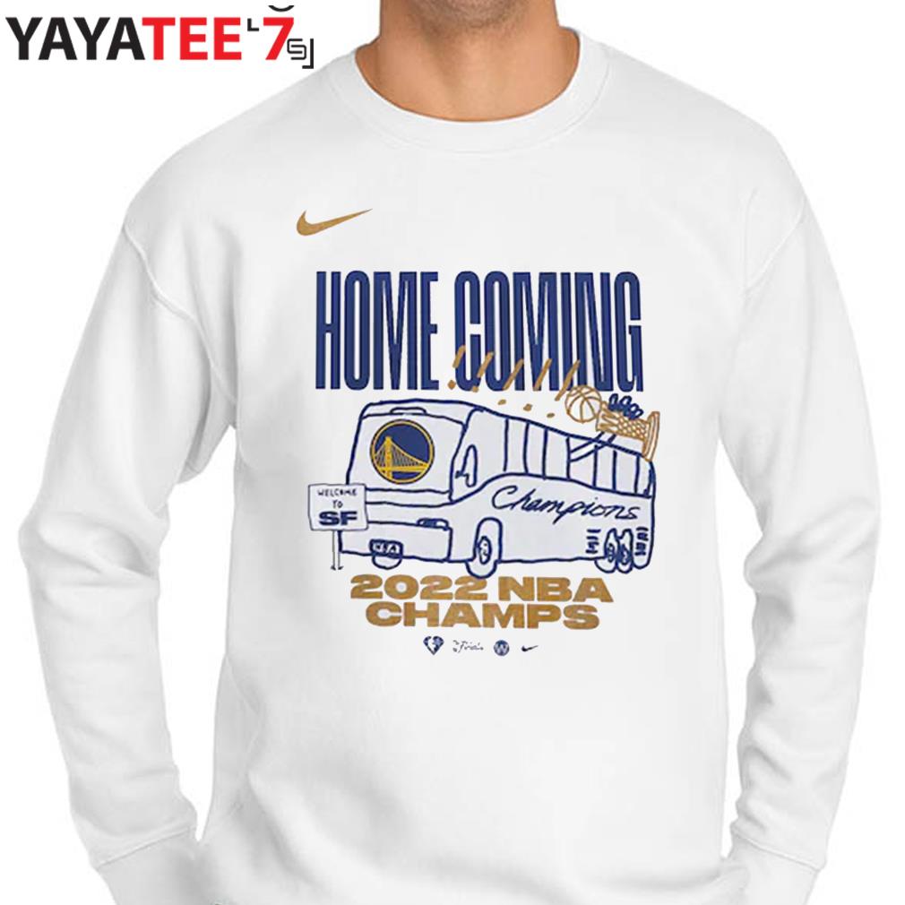 Golden State Warriors Nike Youth 2022 NBA Finals Champions Celebration  Parade T-Shirt, hoodie, sweater, long sleeve and tank top