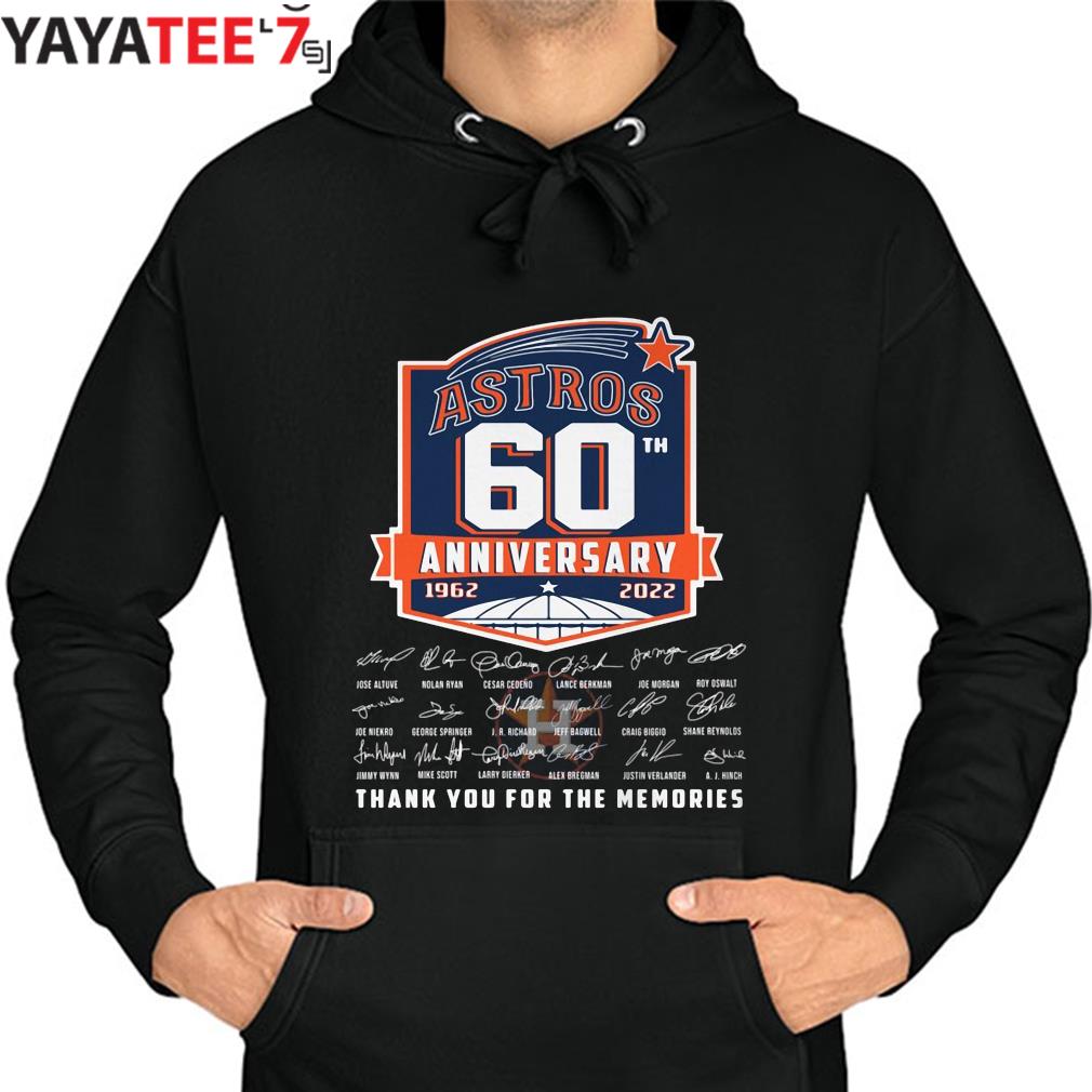 Houston Astros 60th anniversary 1962 2022 signatures thank you for