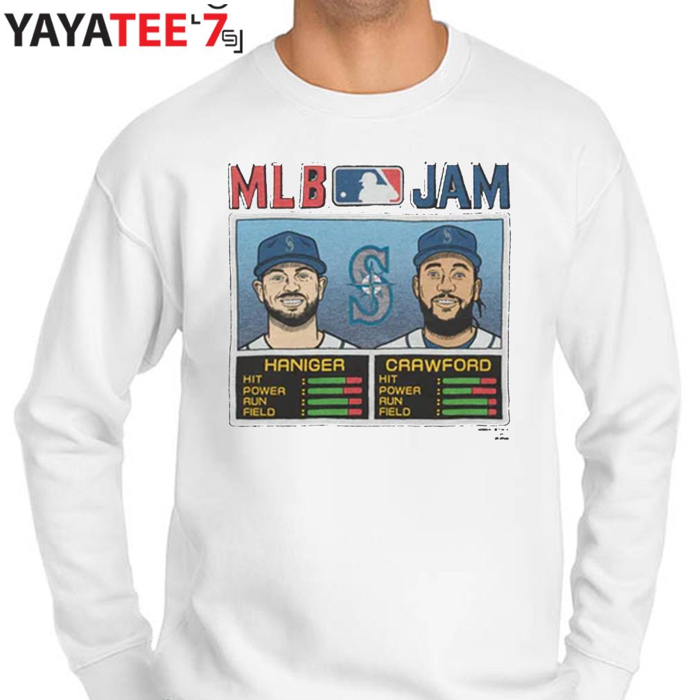 Official mLB Jam Mariners Haniger and Crawford Retro Seattle Mariners T- Shirt, hoodie, sweater, long sleeve and tank top