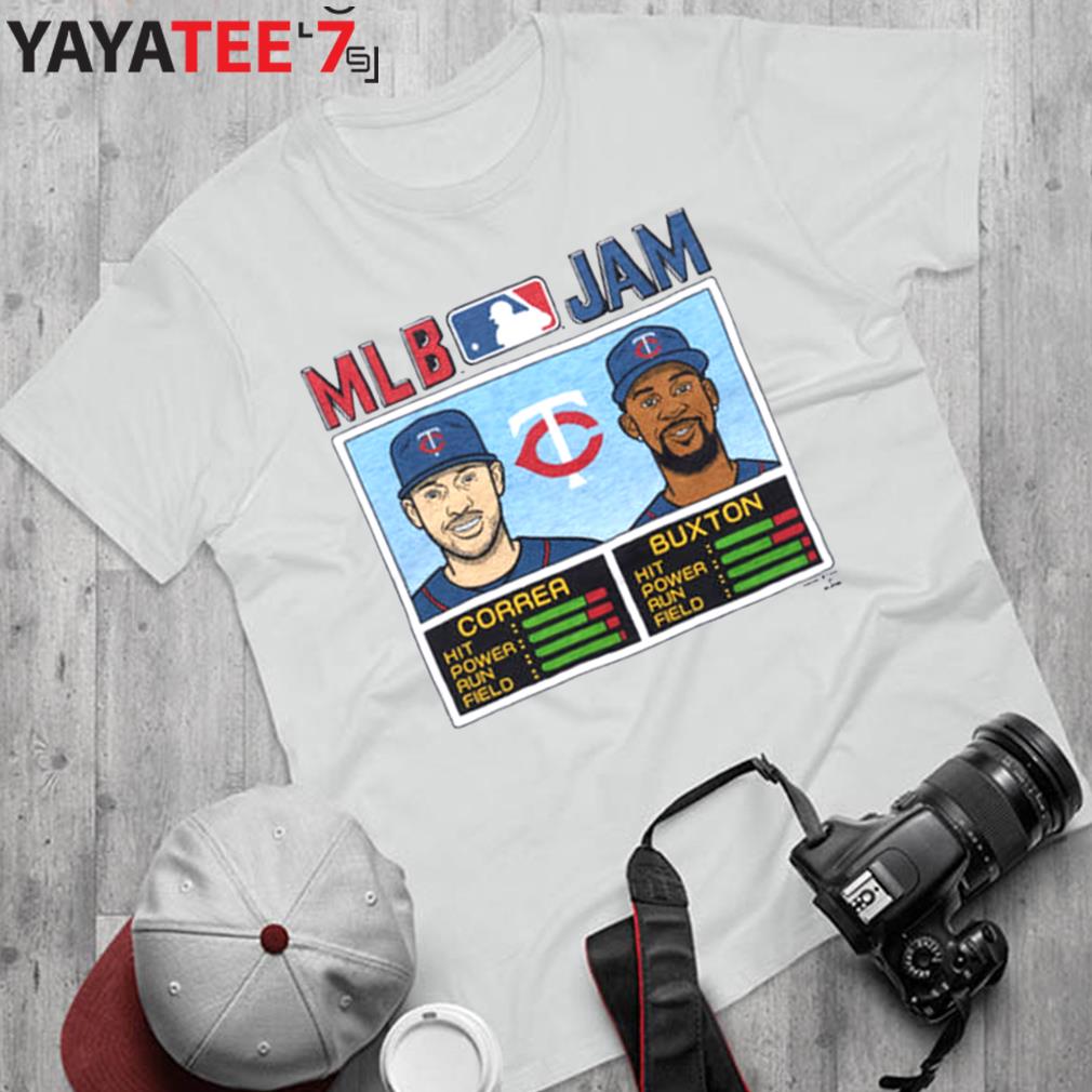 MLB Jam Twins Correa And Buxton Retro Minnesota Twins T-Shirt