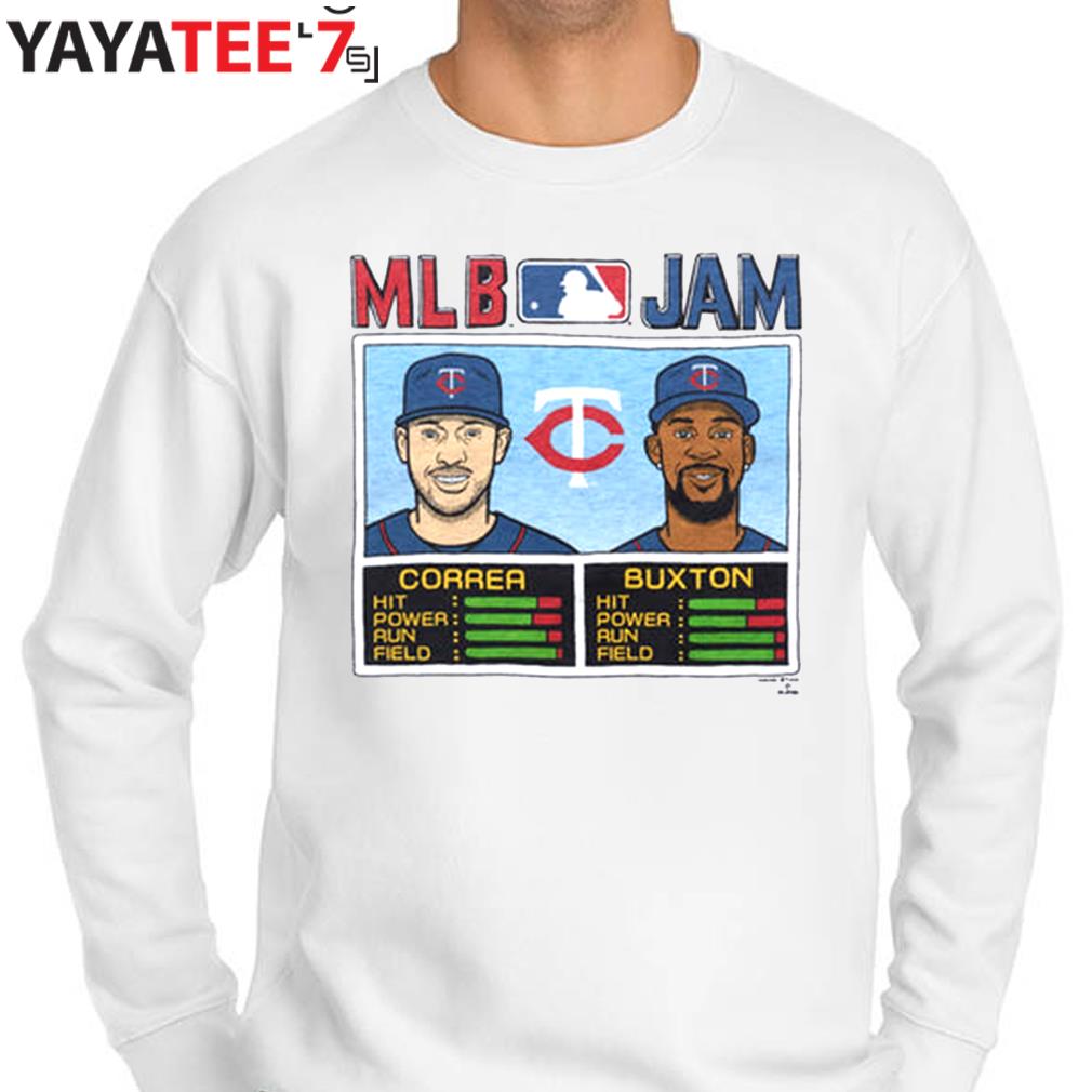 MLB Jam Twins Correa And Buxton Retro Minnesota Twins T-Shirt